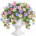Composition de Fleurs Artificielles Multicolores avec Vase