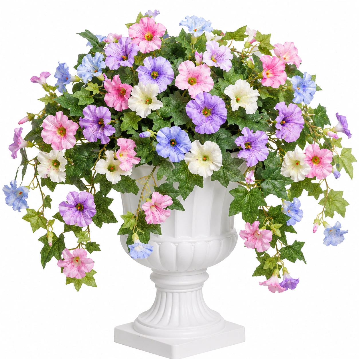Composition de Fleurs Artificielles Multicolores avec Vase