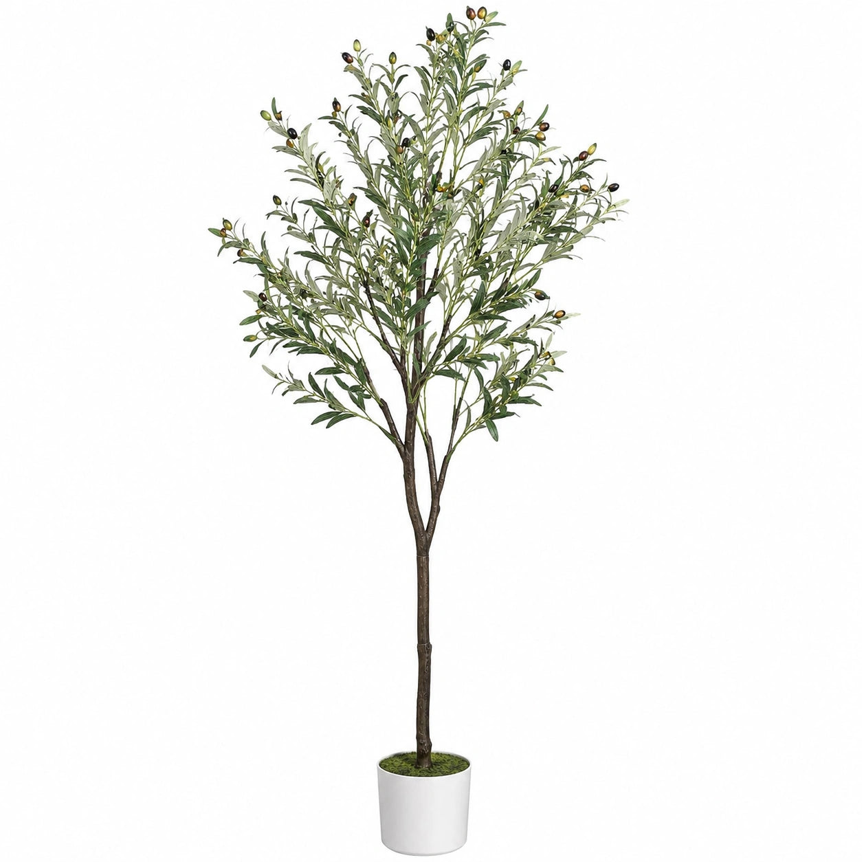 Olivier Artificiel 180 cm avec Pot Blanc