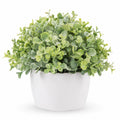 Plante Artificielle Verte en Pot de Céramique