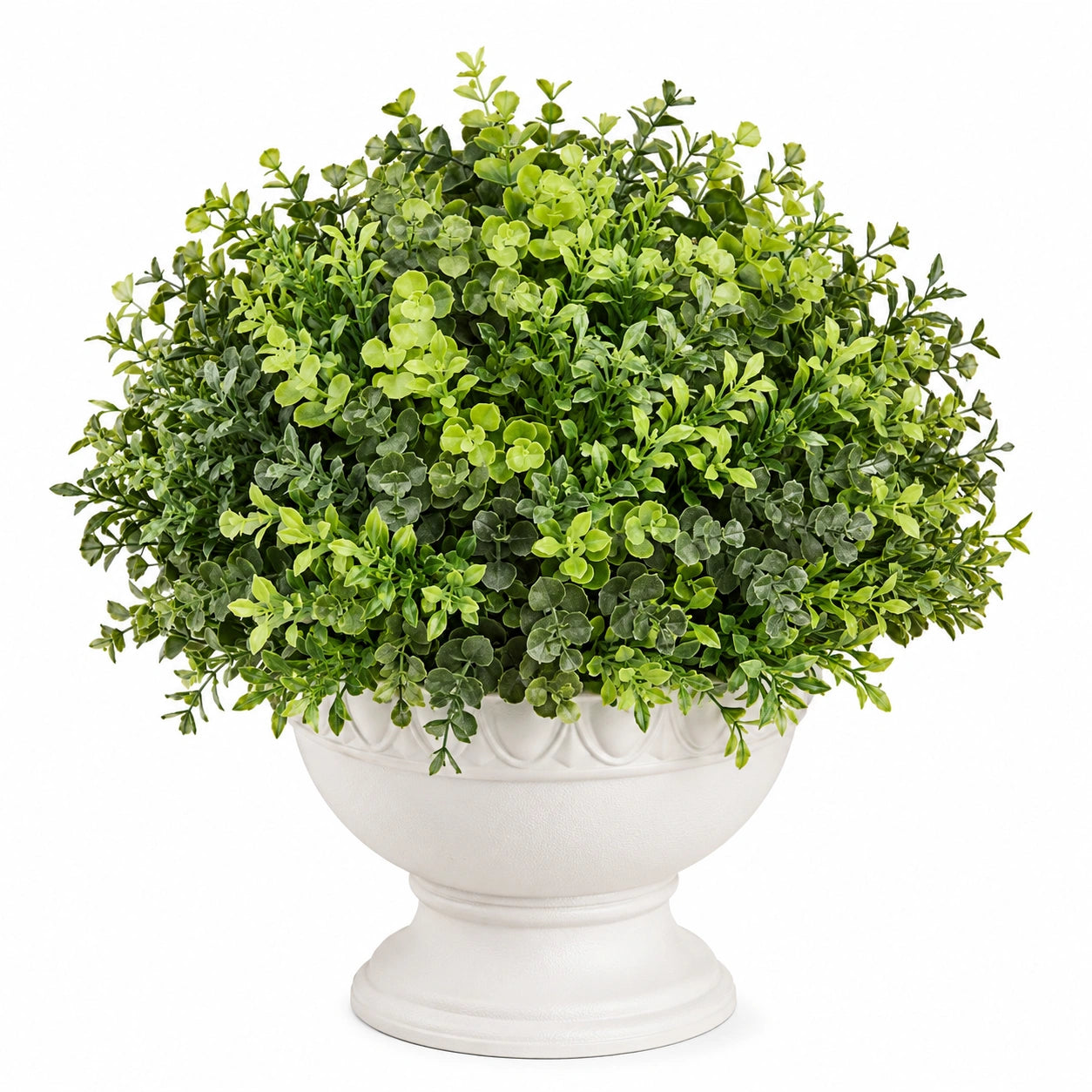 Plante Artificielle Verte en Pot Décoratif, 25 cm