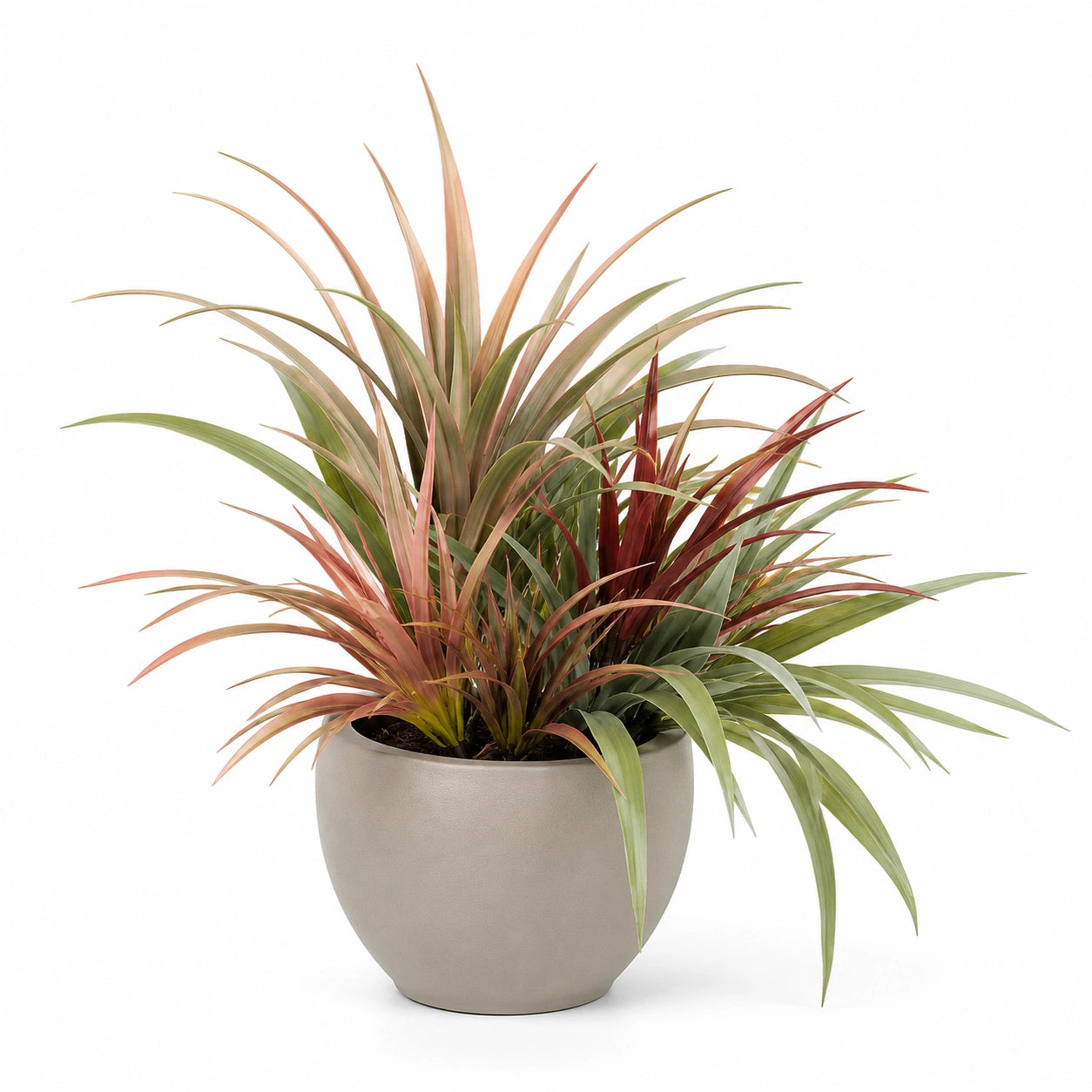 Plante Artificielle en Pot Vert et Rouge 50 cm