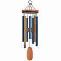 Carillon éolien en métal et bois, bleu et cuivre