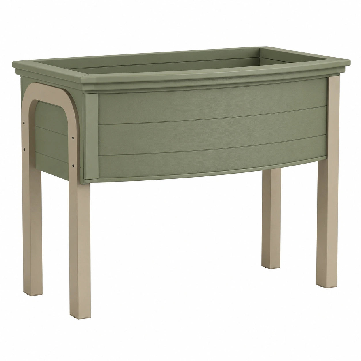 Jardinière surélevée extérieure vert 80x40x80 cm