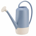 Arrosoir bleu et beige avec poignée ergonomique, capacité 5L